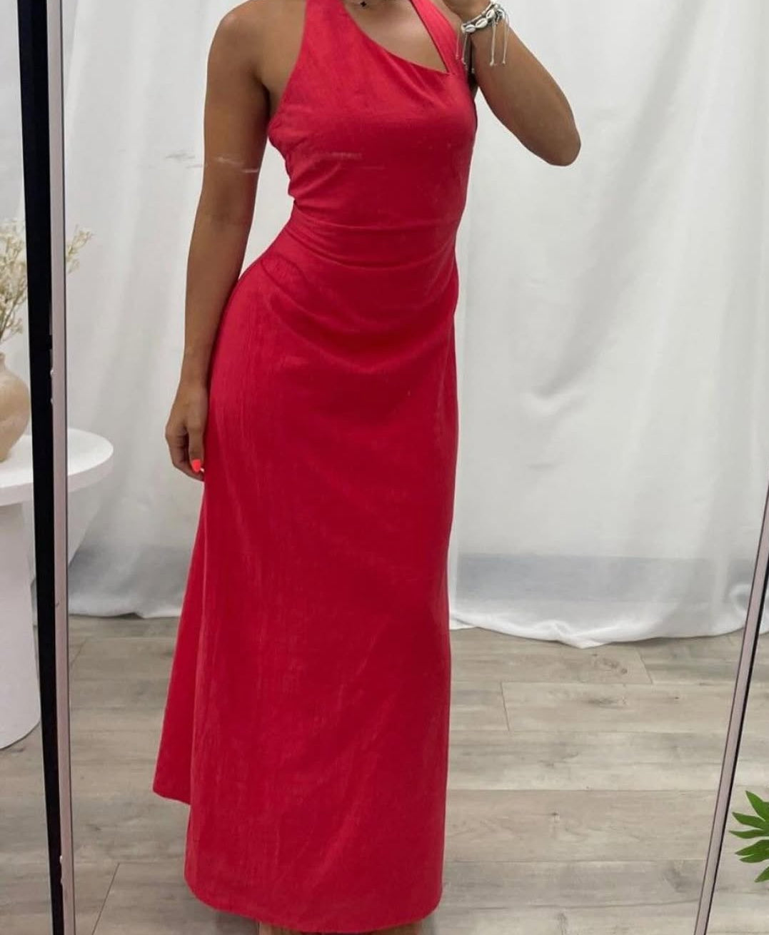 Gabby Red Maxi Deess