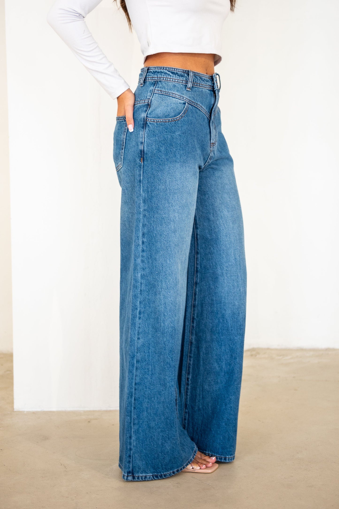 Zepha High Rise Jeans - Denim