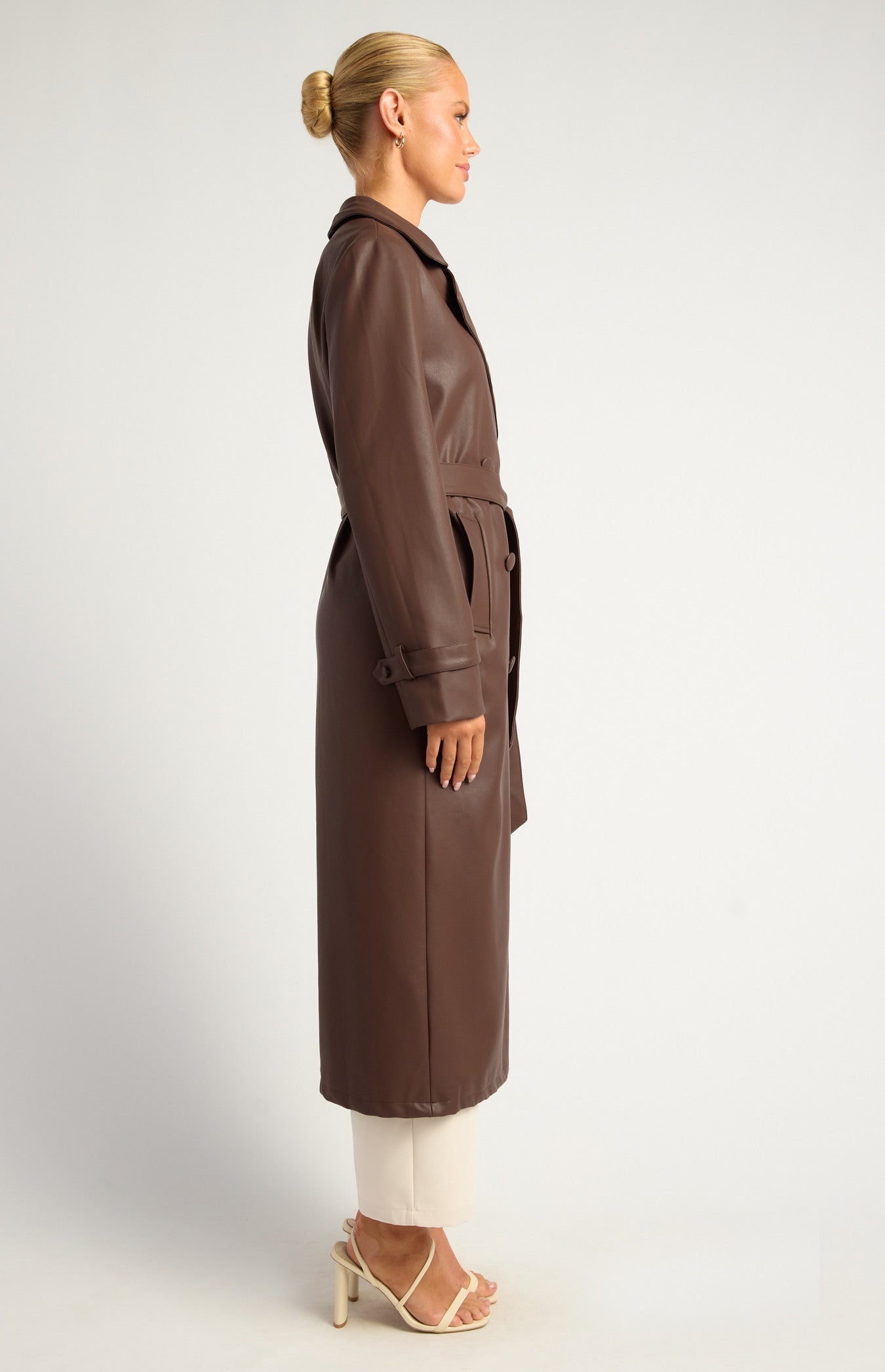 ELLE TRENCH COAT CHOCOLATE