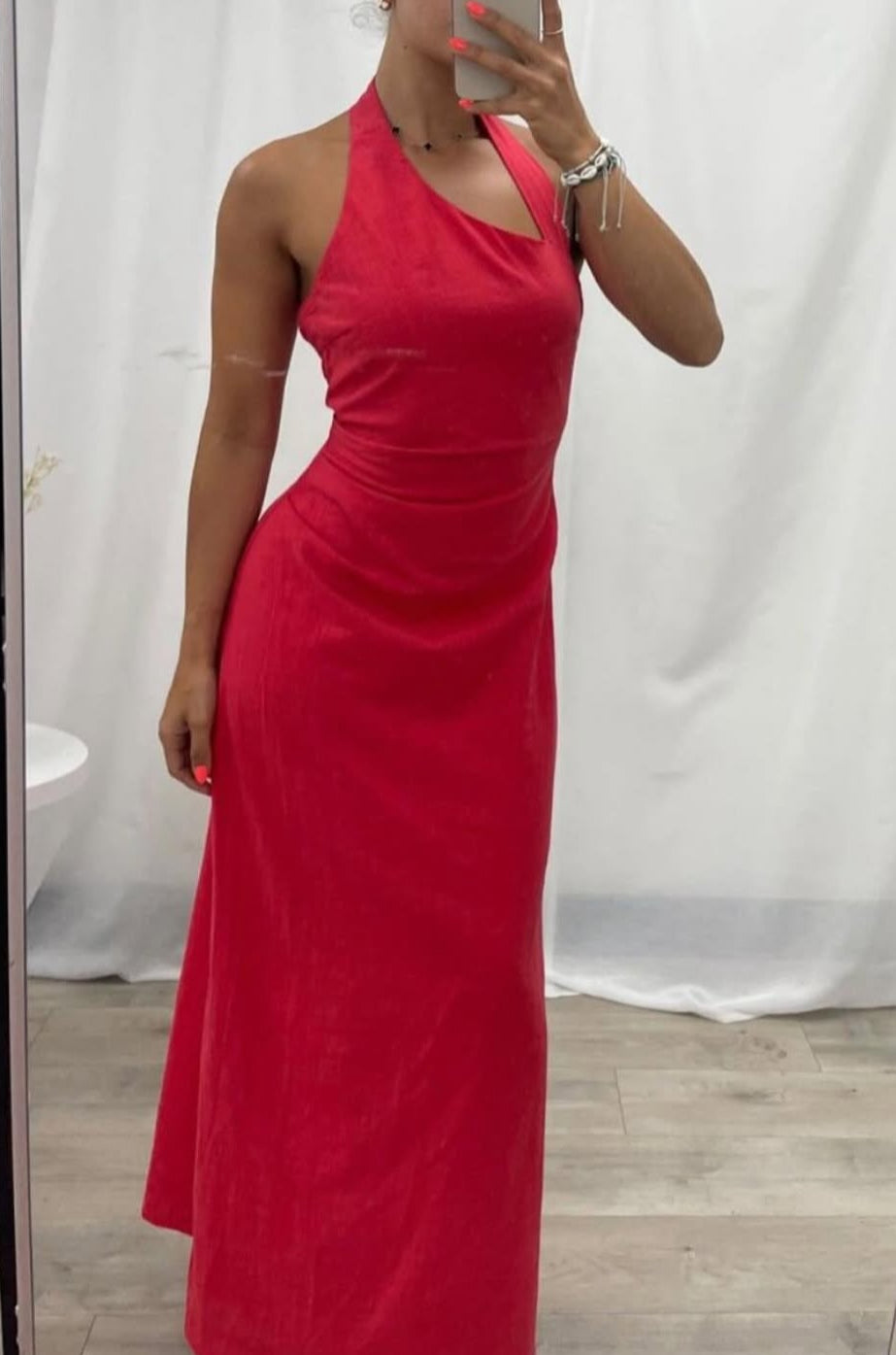 Gabby Red Maxi Deess