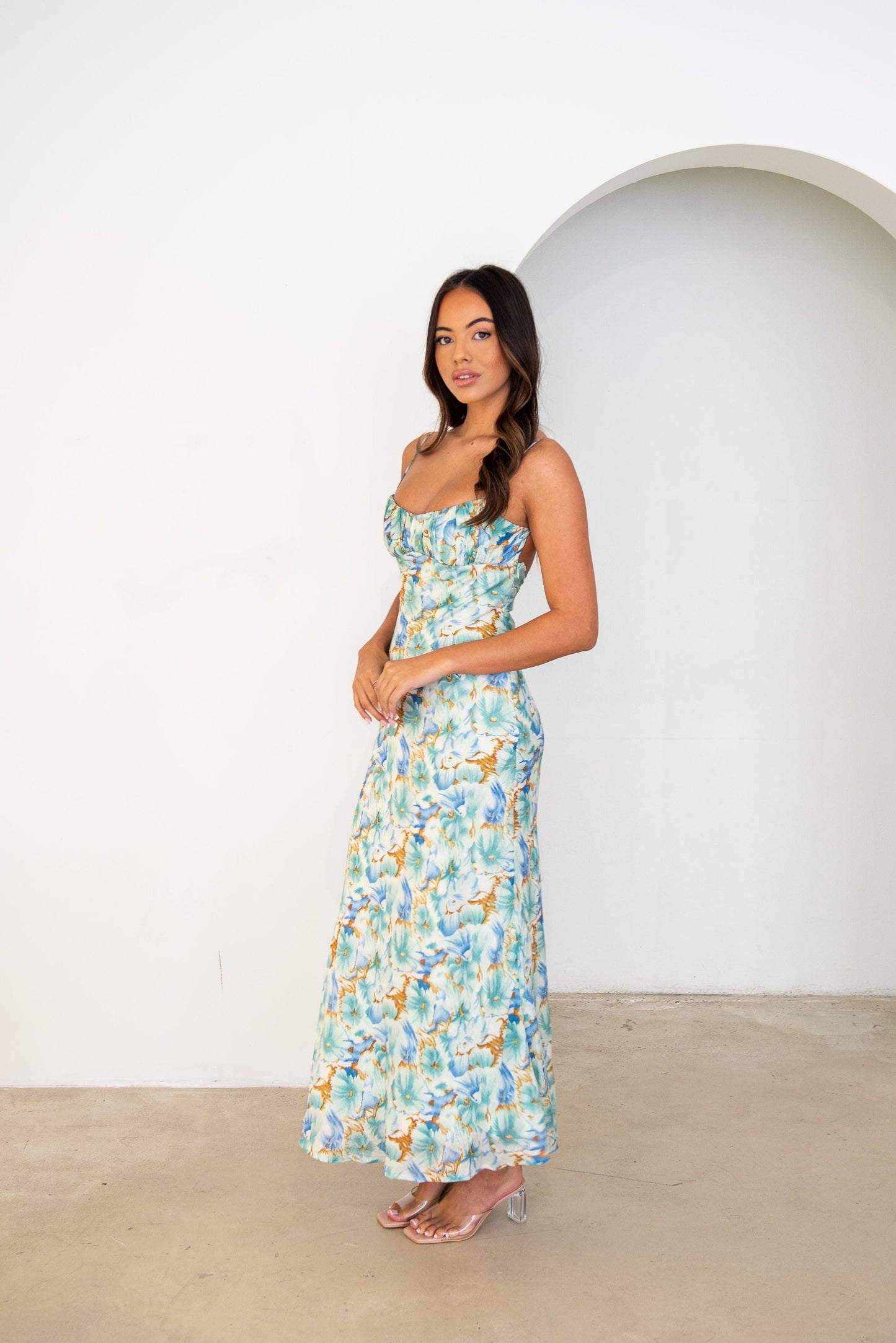Ocean Spray Maxi Dress - Green
