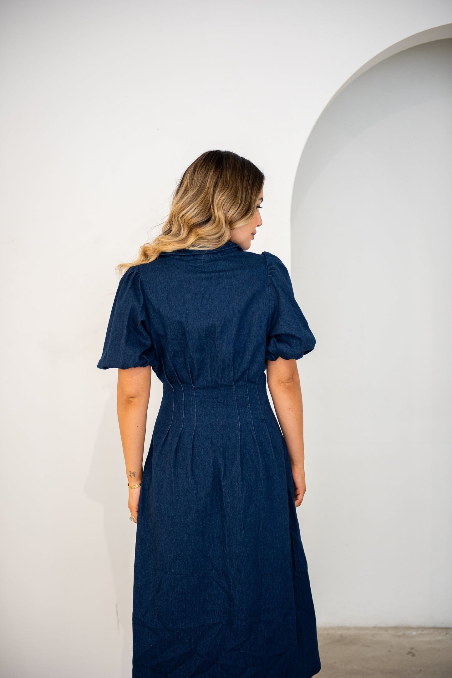 Aradia Denim Dress - Indigo