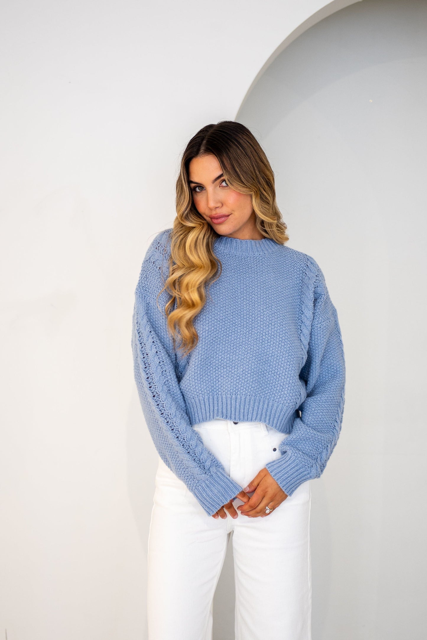 Morocco Knit Jumper - Blue