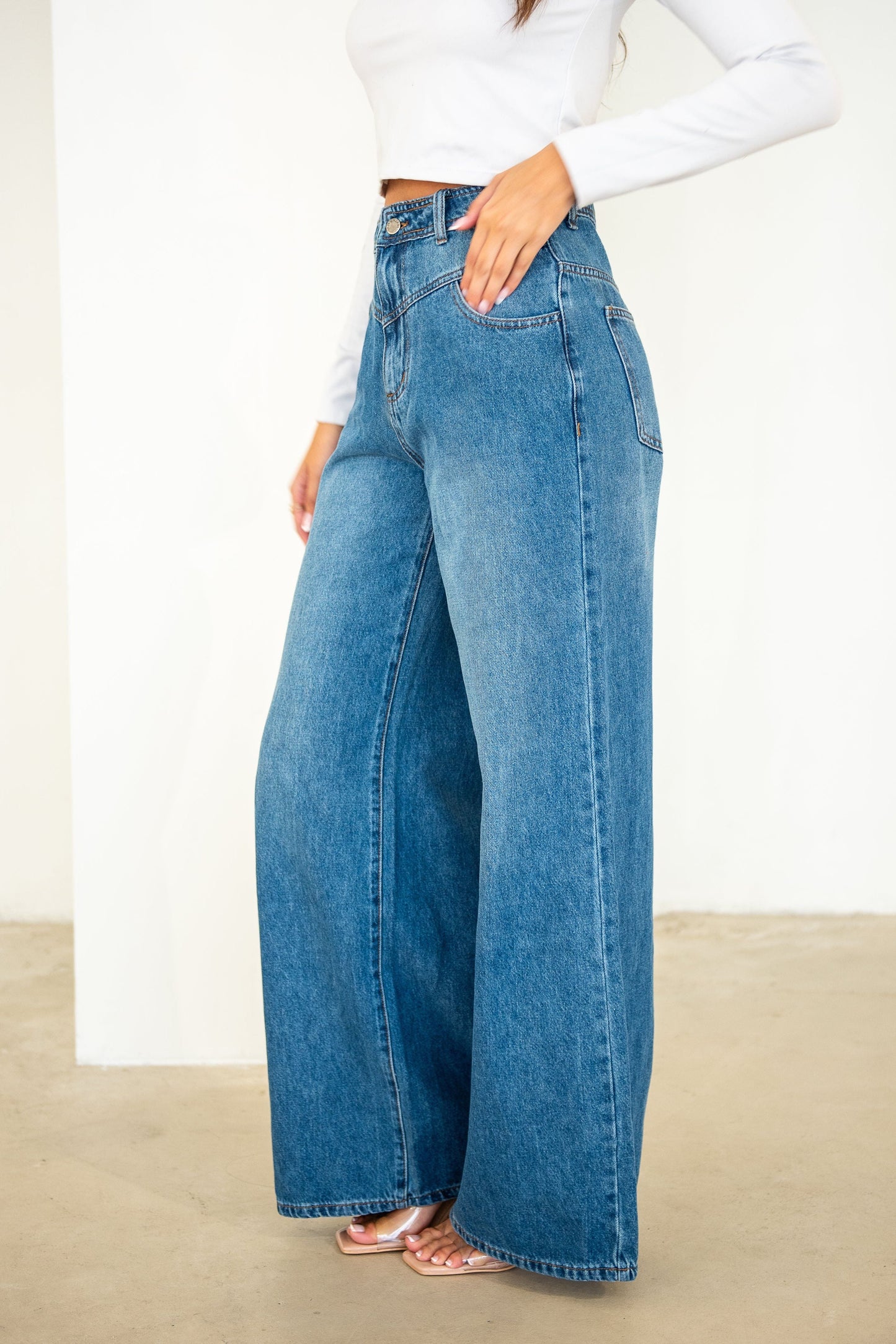 Zepha High Rise Jeans - Denim